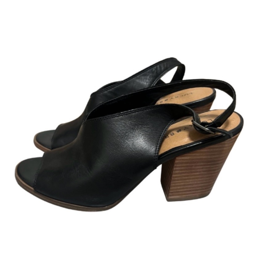 Lucky Brand Black Leather Sandals
